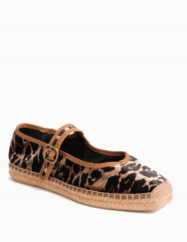 Penelope Chilvers flora espadrille - leopard model