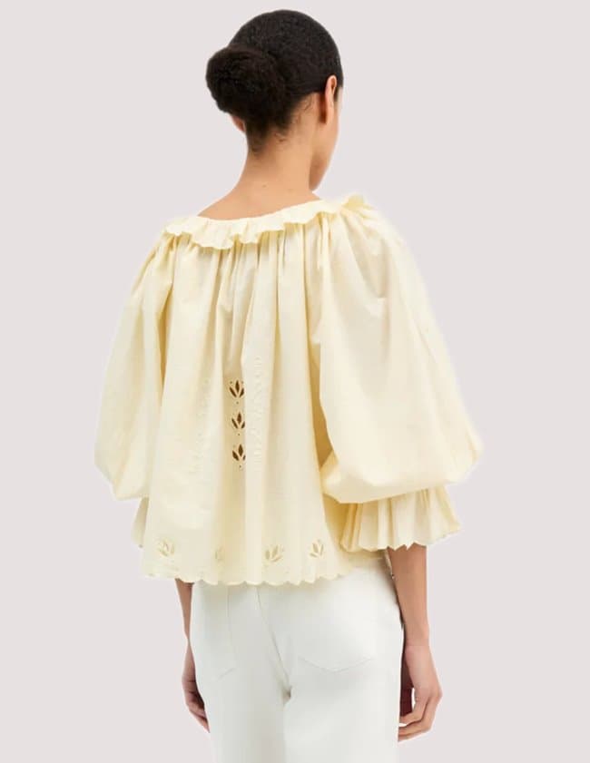 SKALL Studio fleurie blouse - buttermilk model