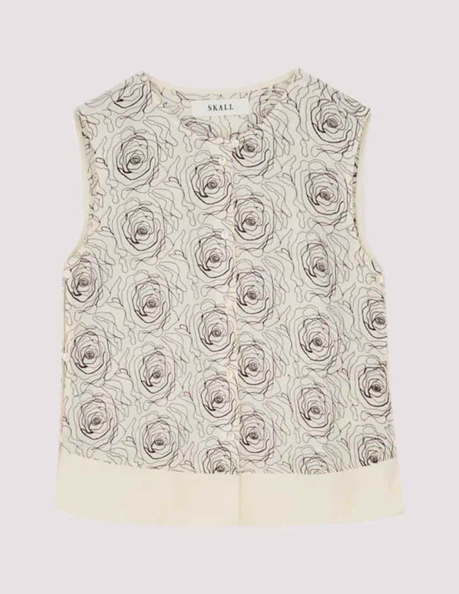 SKALL Studio mollie top - ecru back