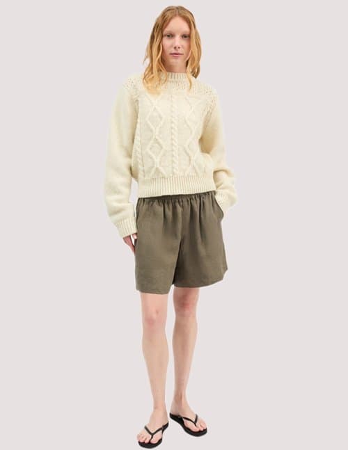 SKALL Studio vetiver shorts - khaki