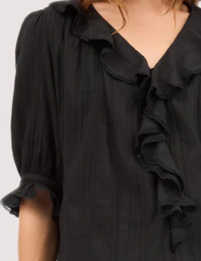 SKALL Studio clea blouse - black side