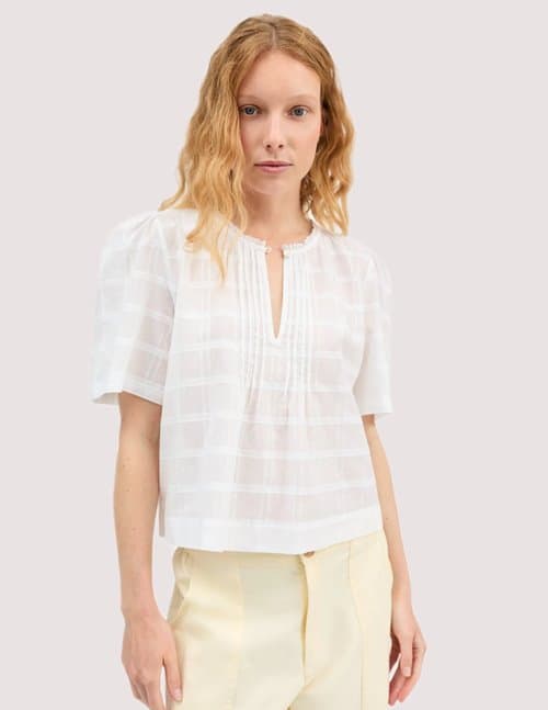SKALL Studio fiore blouse - white
