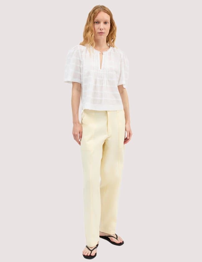 SKALL Studio fiore blouse - white side