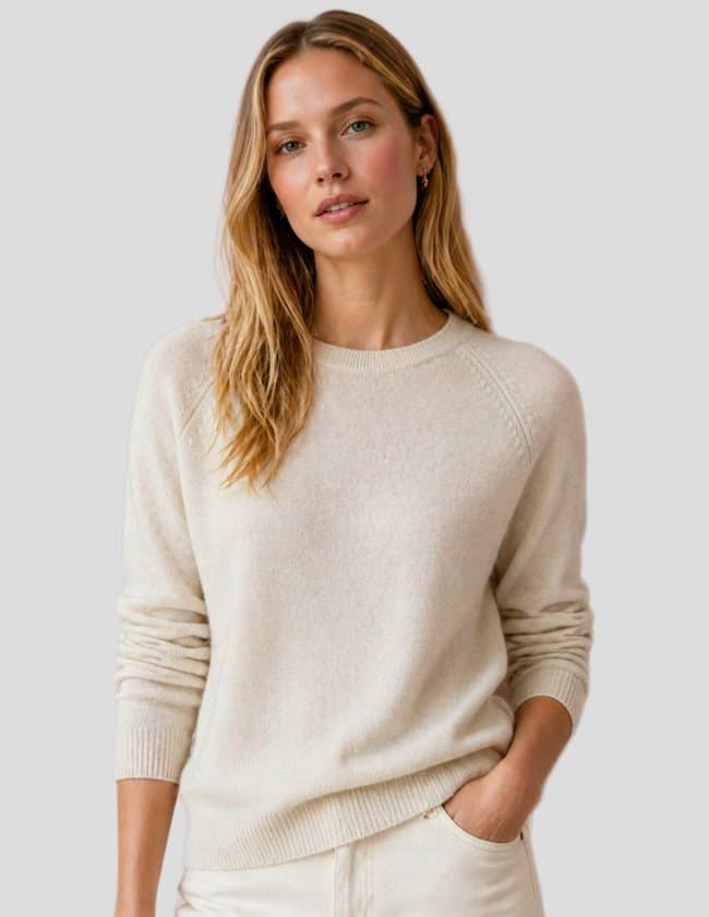 Jumper 1234 crop crew jumper - jasmine back