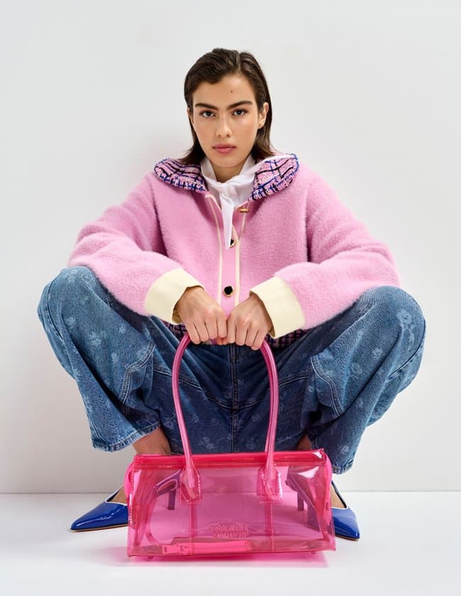 Essentiel Antwerp joilu jacket - pink detail