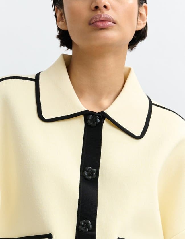 Essentiel Antwerp jugly cardigan - ecru model