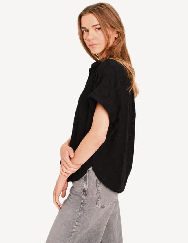 Sacrécoeur louisa carta shirt - black side