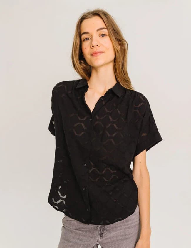 Sacrécoeur louisa carta shirt - black
