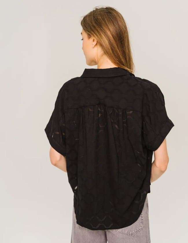 Sacrécoeur louisa carta shirt - black model