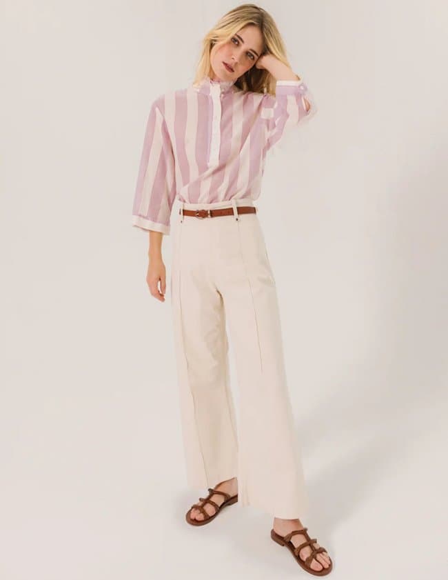 Sacrécoeur loretta cherry blouse - pink side