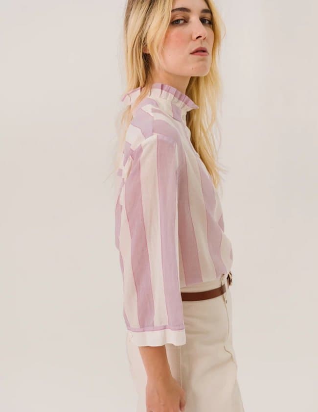 Sacrécoeur loretta cherry blouse - pink back