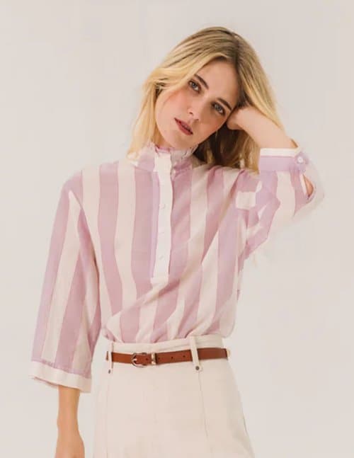 Sacrécoeur loretta cherry blouse - pink