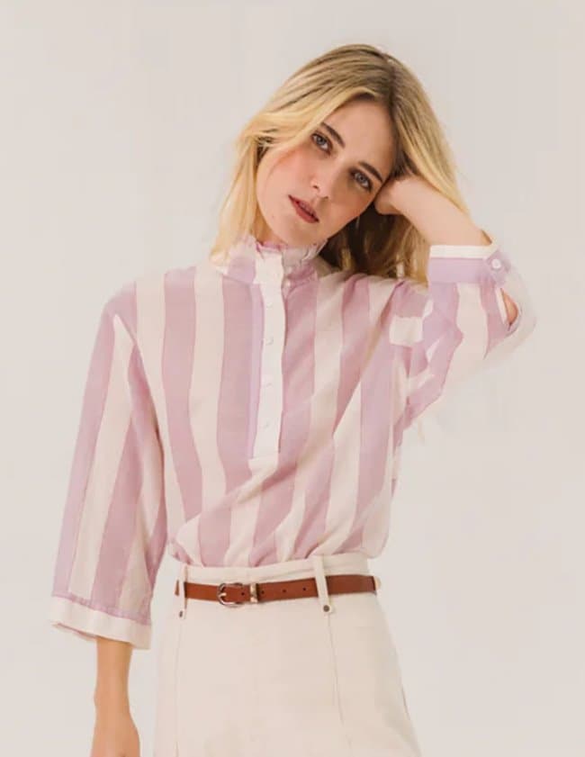 Sacrécoeur loretta cherry blouse - pink