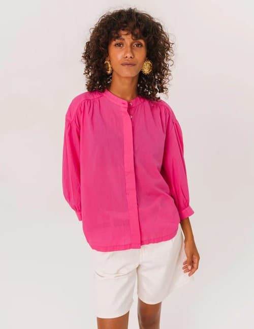 Sacrécoeur carla hibis blouse - pink