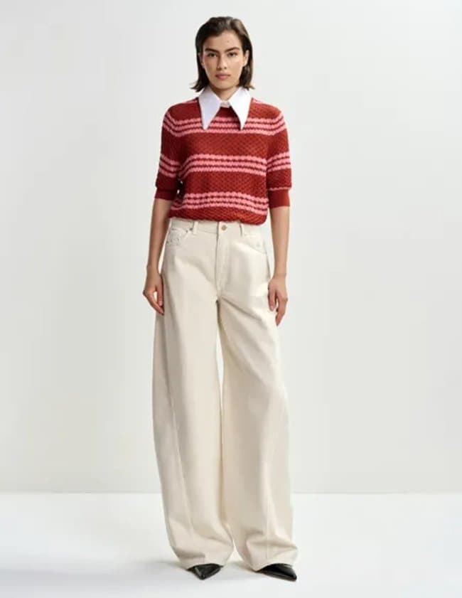 Essentiel Antwerp jantasy jumper - red side