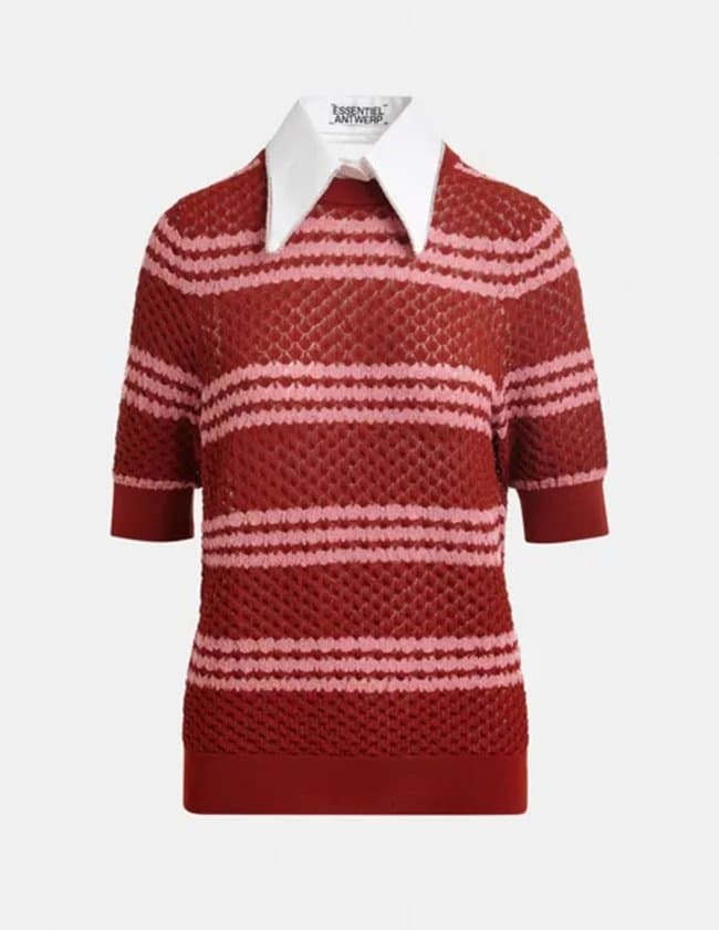 Essentiel Antwerp jantasy jumper - red back