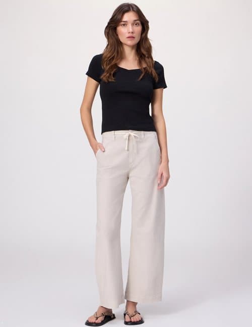 Paige Arellia Ankle Jean in Vintage Stone