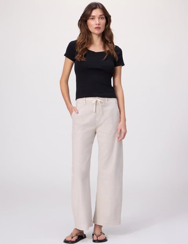 Paige Arellia Ankle Jean in Vintage Stone