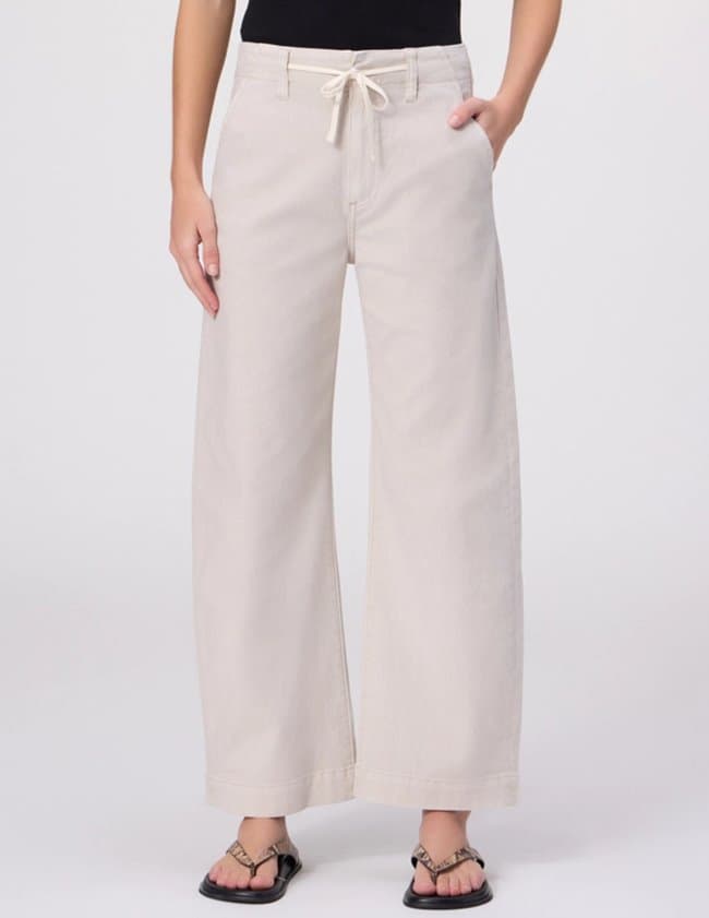 Paige Arellia Ankle Jean in Vintage Stone back