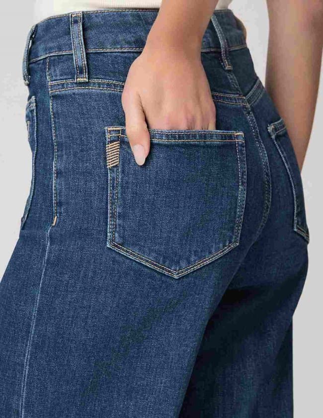 Paige Anessa Wide Hem Jean side