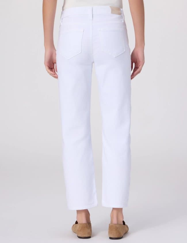 Paige Mason White Ankle Jean model