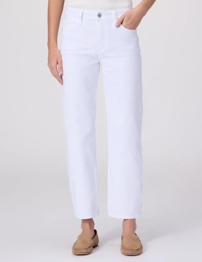 Paige Mason White Ankle Jean back
