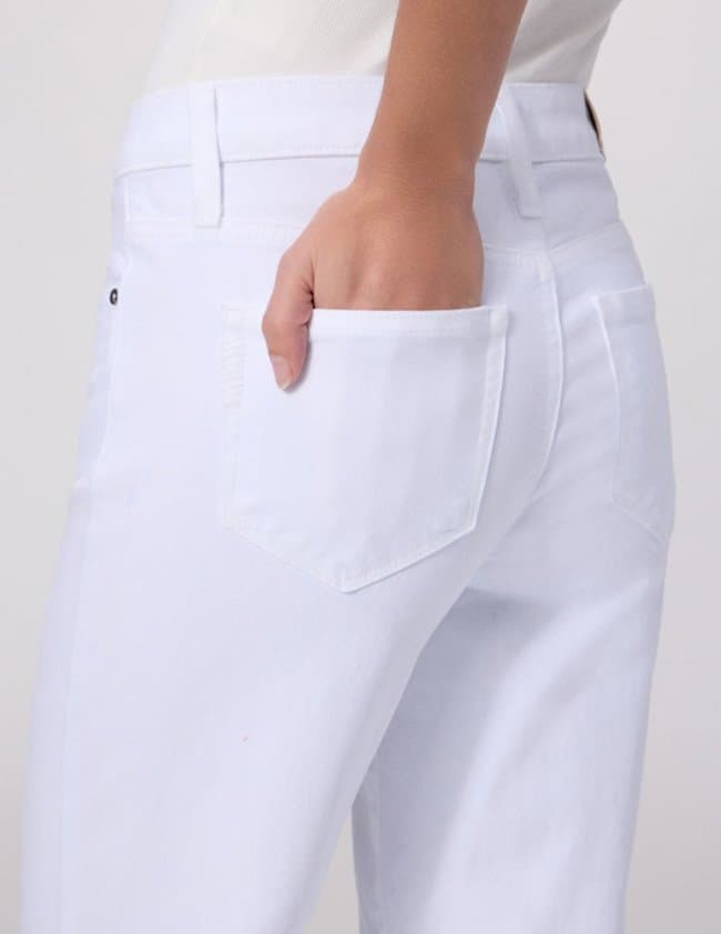 Paige Mason White Ankle Jean side