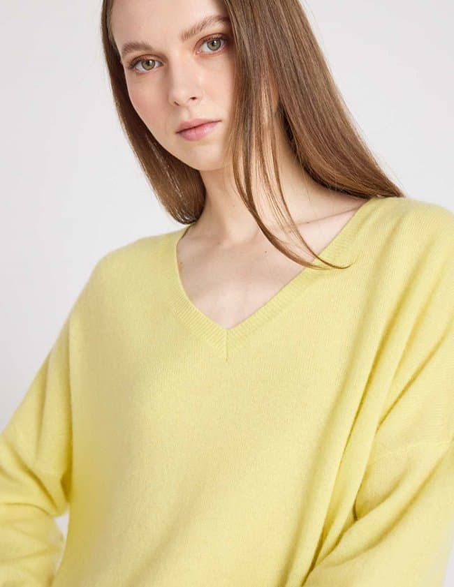 Absolut Cashmere alicia jumper - lemon side