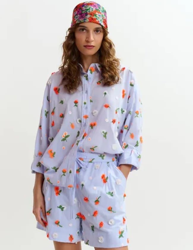 Essentiel Antwerp jimena shirt - pale blue