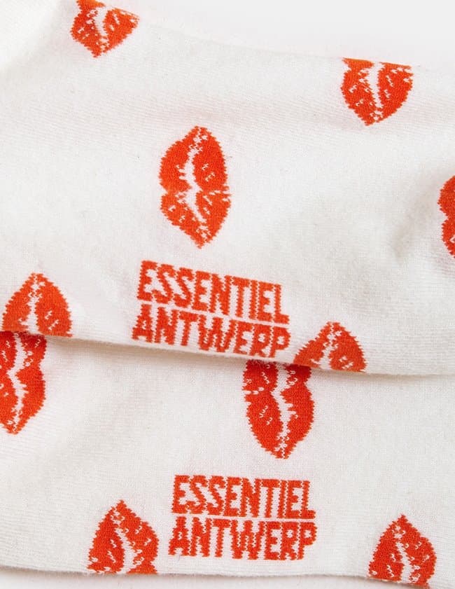 Essentiel Antwerp jisous socks - white side