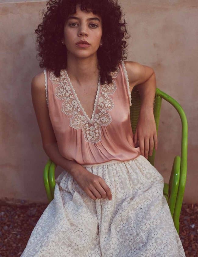 FAUNE gracie cami - rose