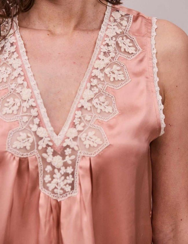 FAUNE gracie cami - rose back