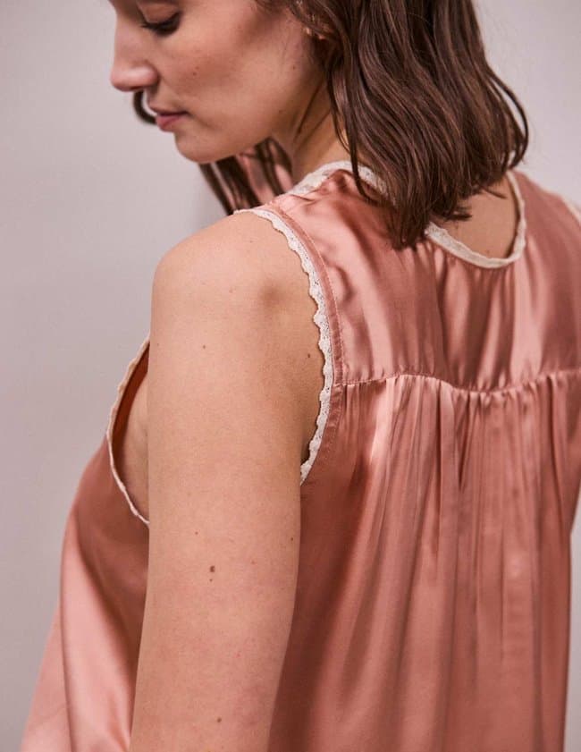 FAUNE gracie cami - rose detail