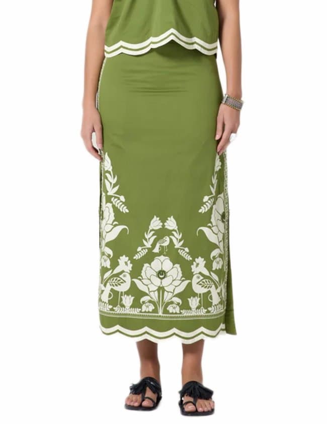 Scarlett Poppies sandina skirt - green detail