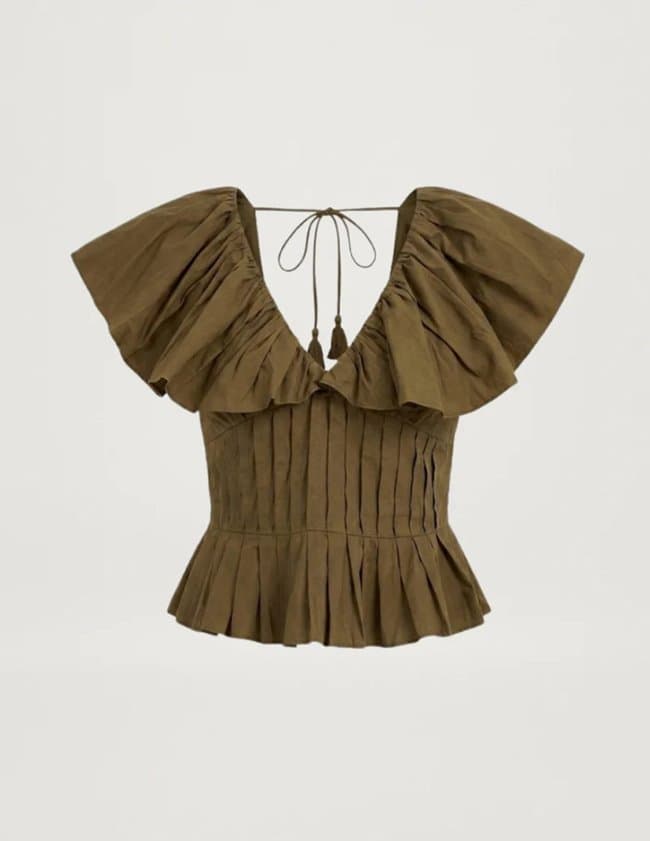 Scarlett Poppies sagar top - green back