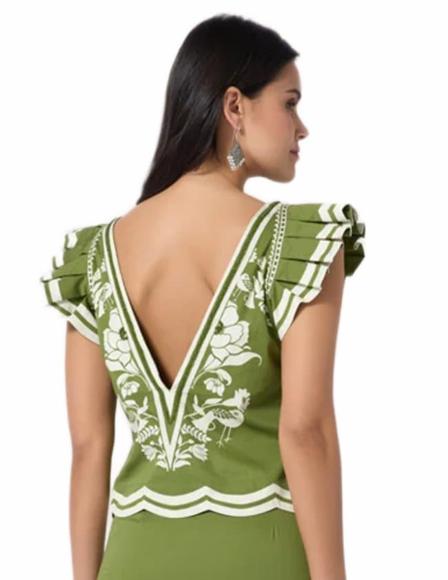 Scarlett Poppies vittore top - green side