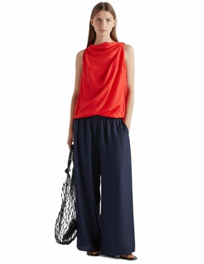 MeiMeiJ wide leg trousers - navy