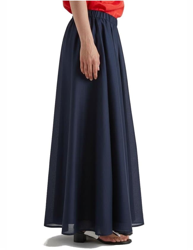 MeiMeiJ wide leg trousers - navy detail