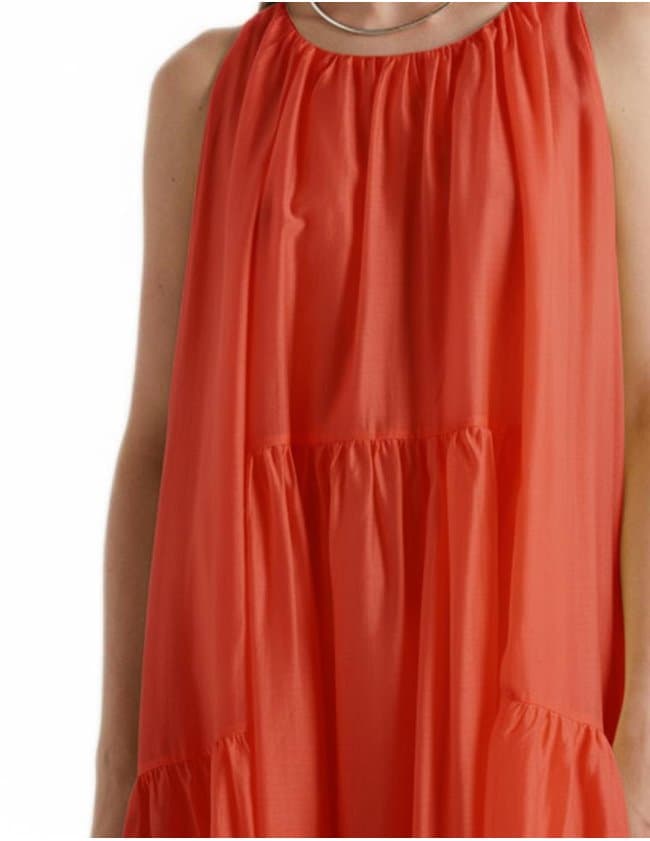 MeiMeiJ sleeveless dress - coral side