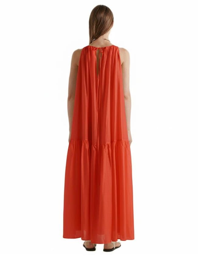 MeiMeiJ sleeveless dress - coral model