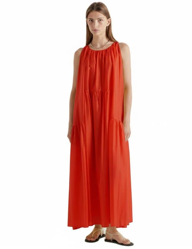 MeiMeiJ sleeveless dress - coral