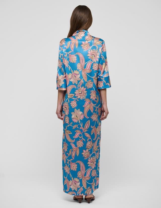 Dea Kudibal helgadea dress - blue paisley model