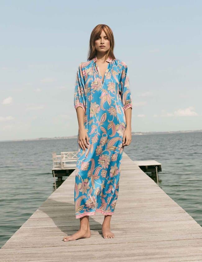 Dea Kudibal helgadea dress - blue paisley side