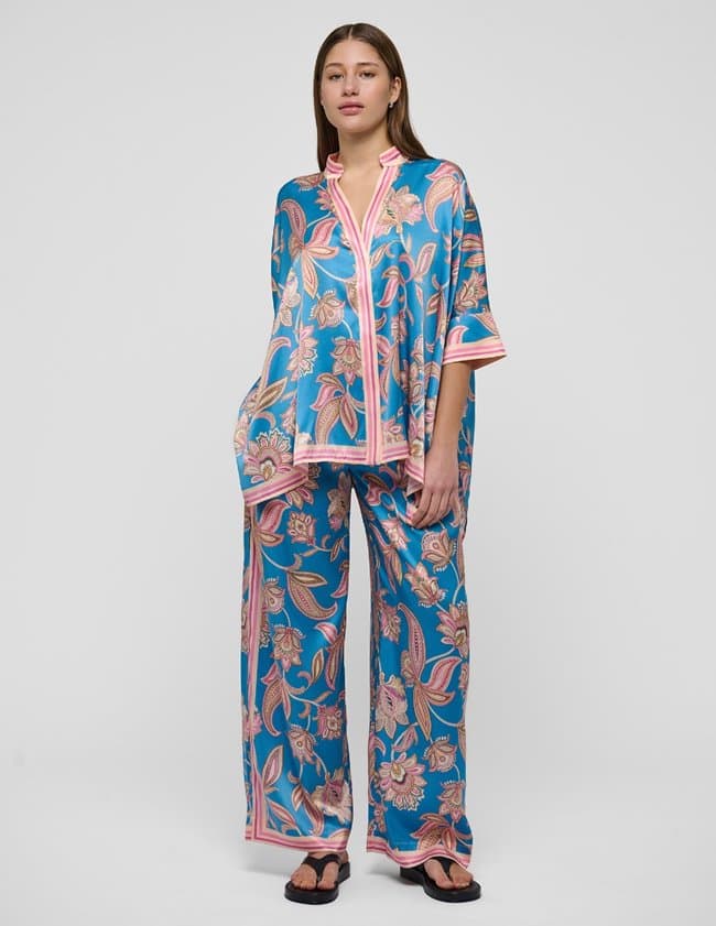 Dea Kudibal margodea trousers - blue paisley side