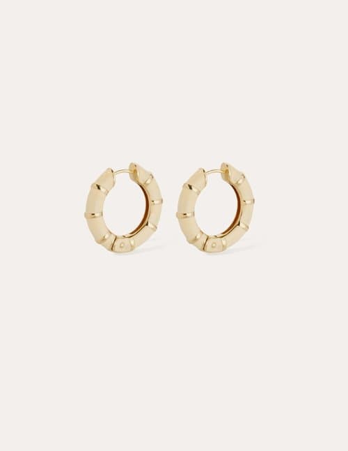 Gas Bijoux bambou mini earrings - cream