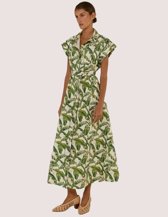 Palm Noosa siren dress - riviera detail
