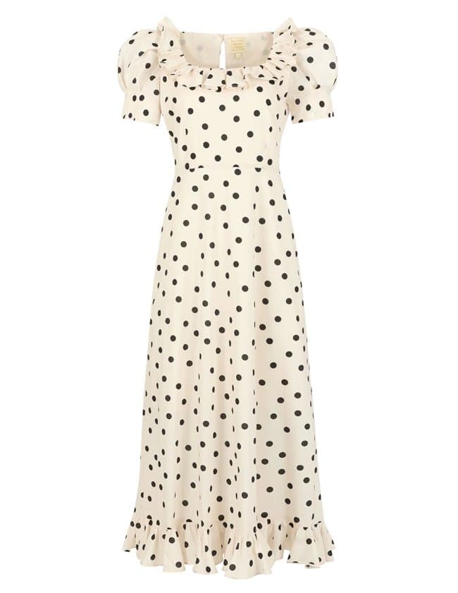 Queens of Archive beatrice dress - white back