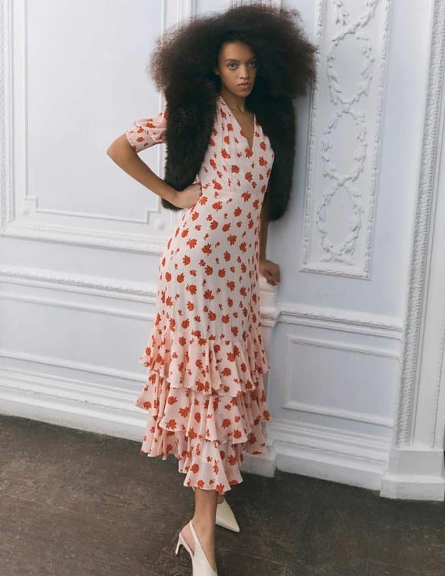 Queens of Archive bella dress - rose detail