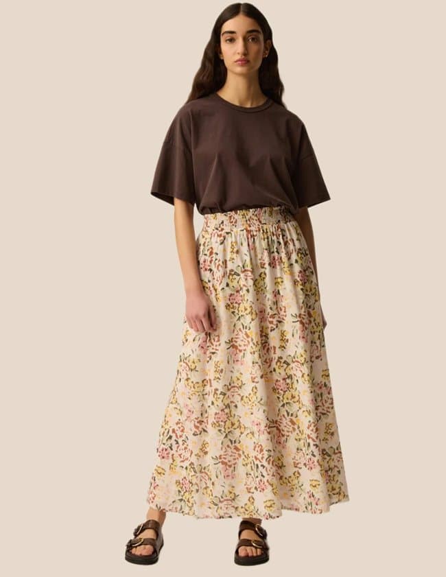 Des Petits Hauts roxie skirt - verveine side