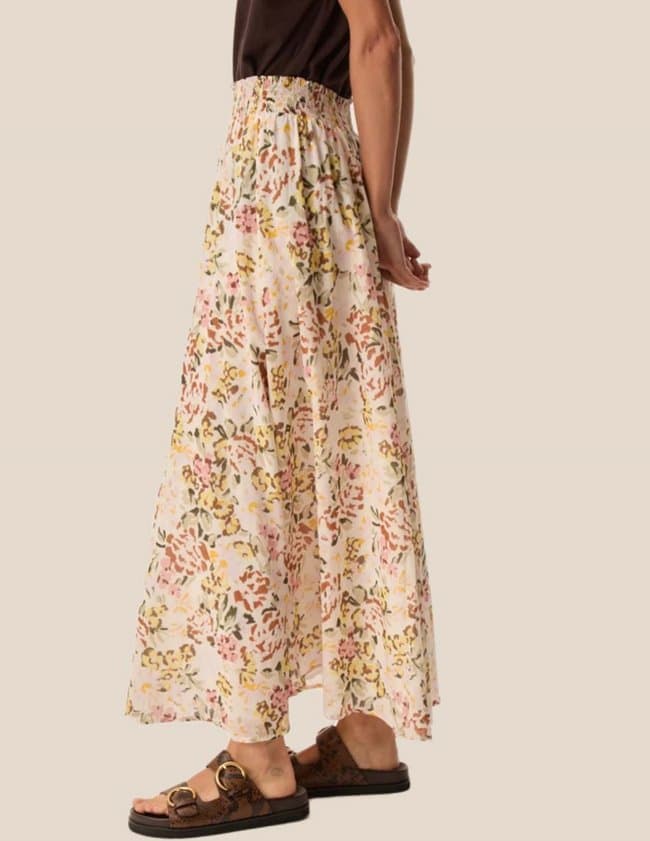 Des Petits Hauts roxie skirt - verveine detail